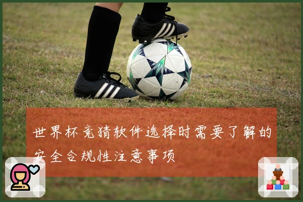 世界杯竞猜软件选择时需要了解的安全合规性注意事项